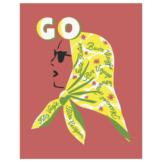 Bon Voyage Woman Magnet by Fridgedoor