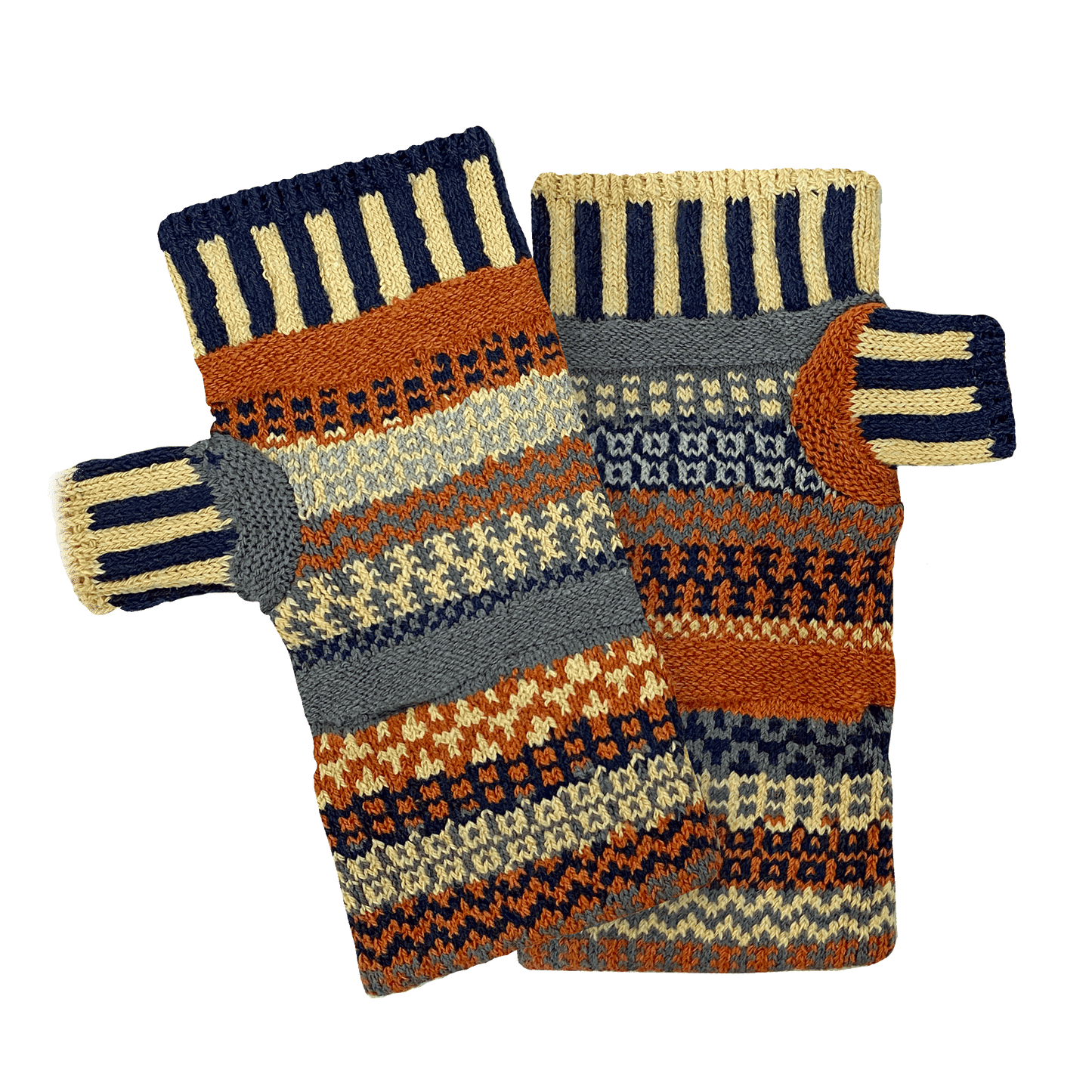 Nutmeg Fingerless Mittens from Solmate Socks