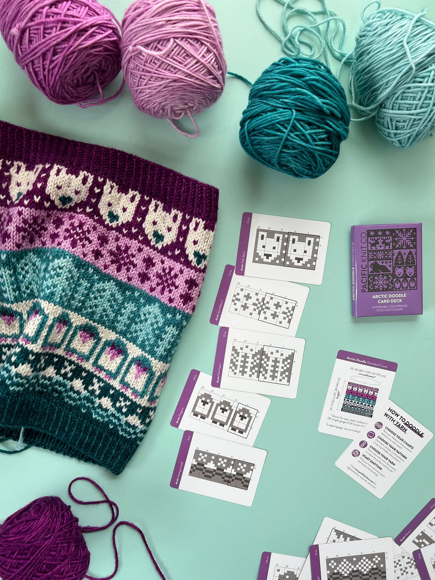 Arctic Doodle Card Expansion Deck by Pacific Knit Co.