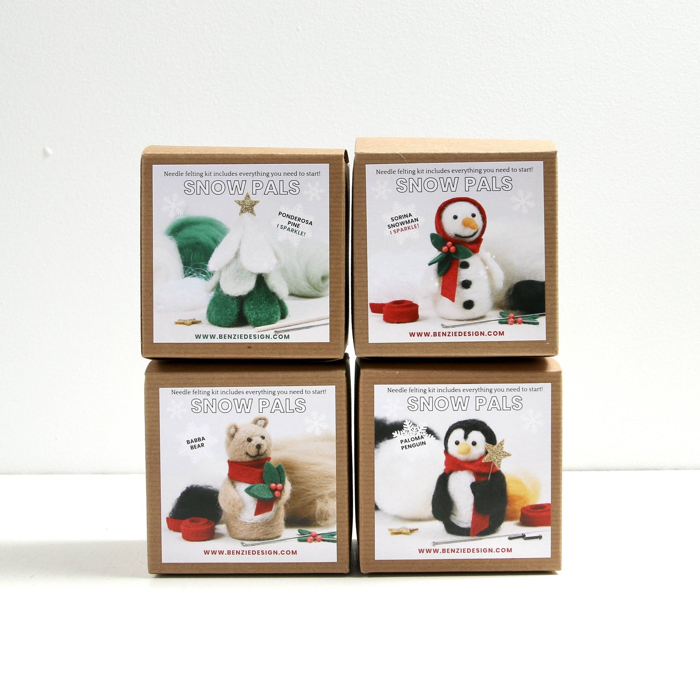 Sorina Snowman Needle Felting Kit by Benzie Design