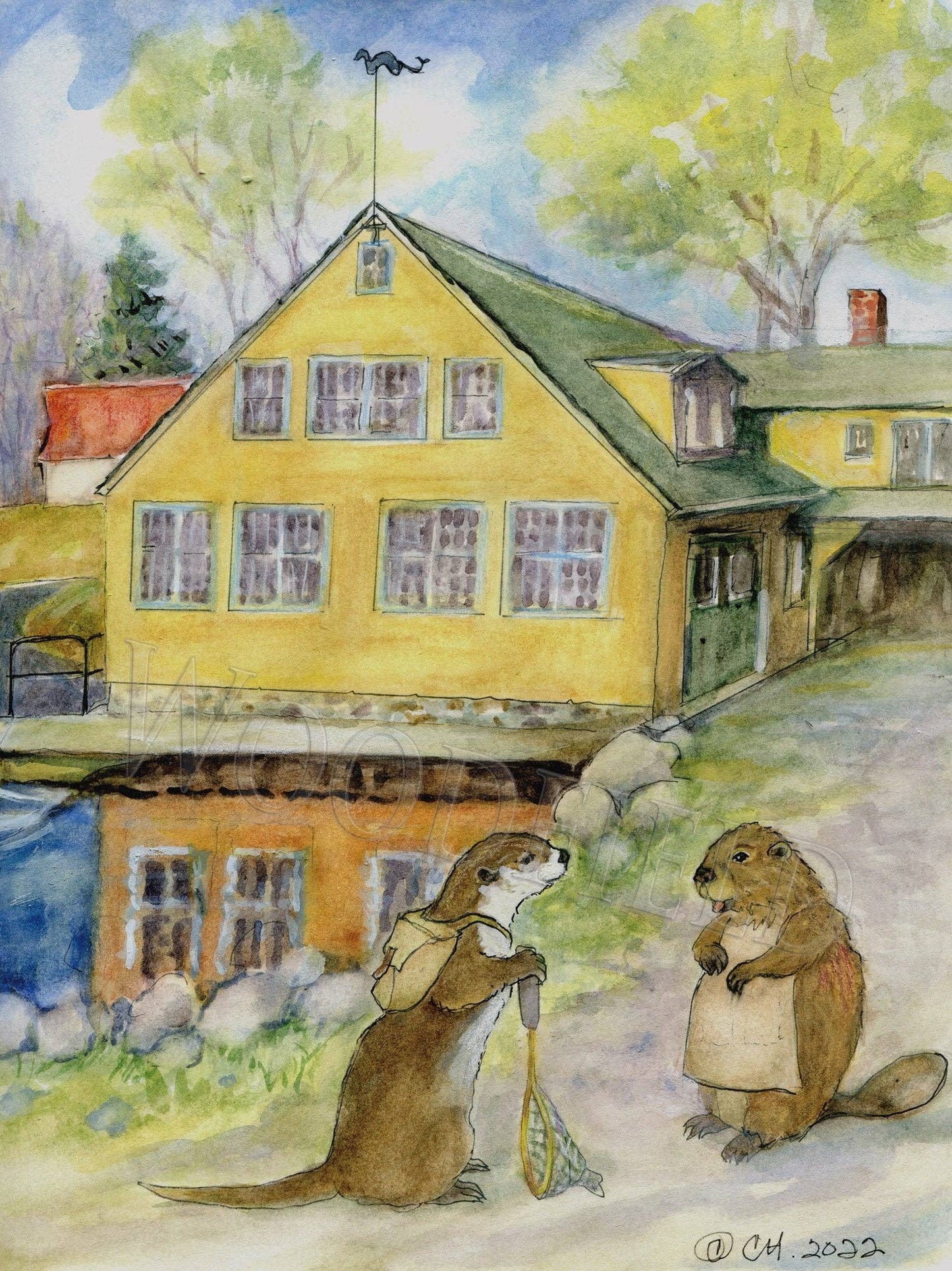 Mill Hollow - Greeting Card by Woodfield Press