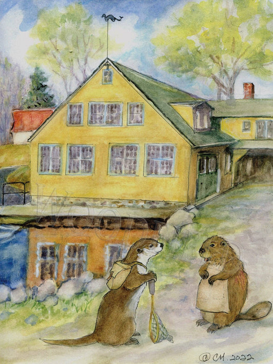 Mill Hollow - Greeting Card by Woodfield Press