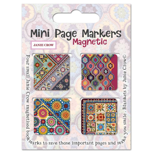 Janie Crow Set of 4 Mini Magnetic Page Markers from Emma Ball Ltd