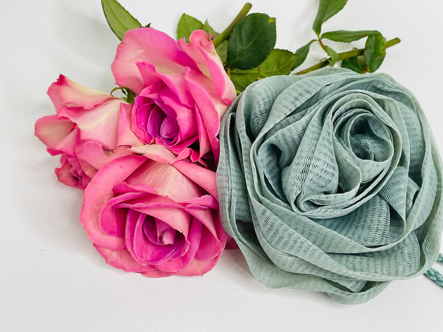 Eco friendly, Rose Shape shower loofah by Lensik I&V