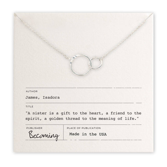 Sisters Sterling Silver Necklace by Becoming Jewelry