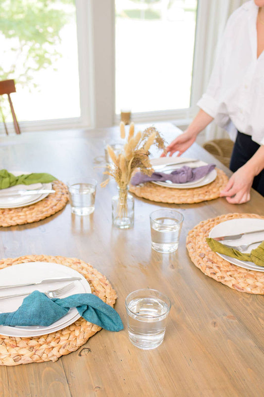 GEMS Napkin Hand Woven Cotton (set of 4) from Sustainable Threads - Maine Yarn & Fiber Supply
