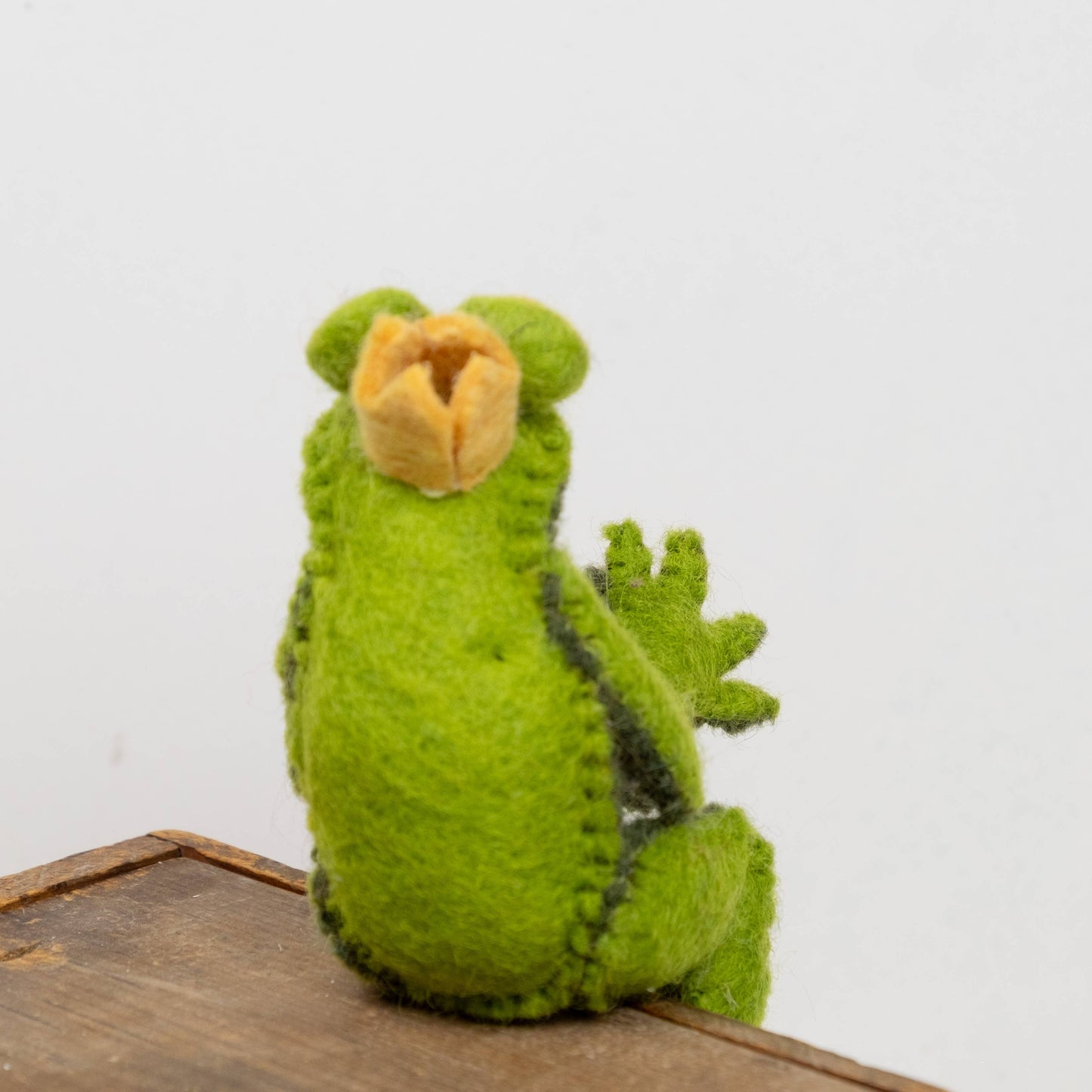 Frog Prince Felted Toy from The Winding Road