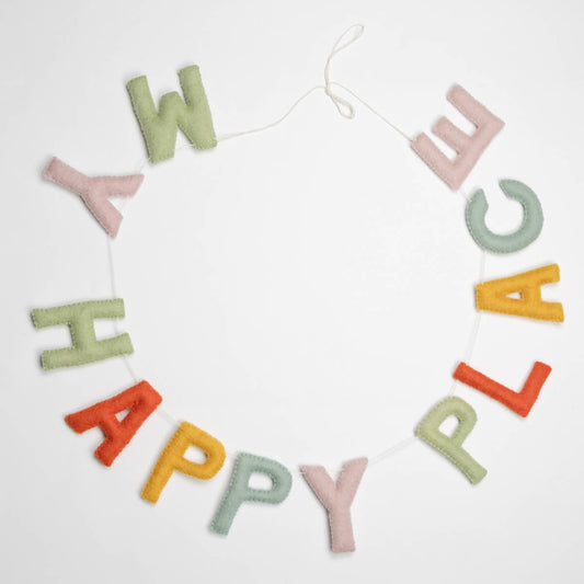 My Happy Place Banner Garland by The Winding Road
