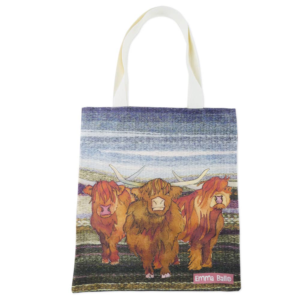 Highland Coos Tote Bag from Emma Ball Ltd