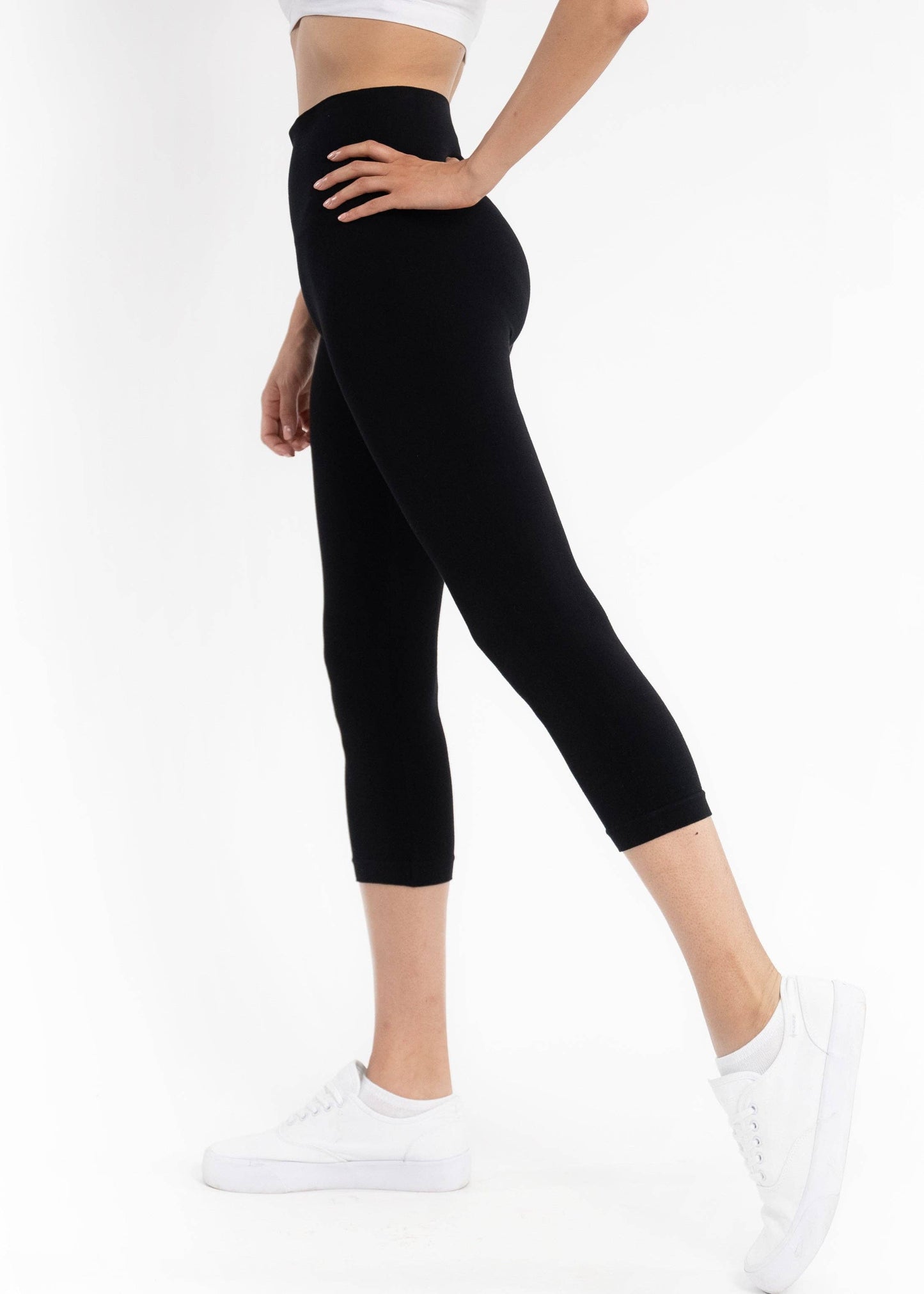 High Waist Crop (3/4) Leggings by Elietian