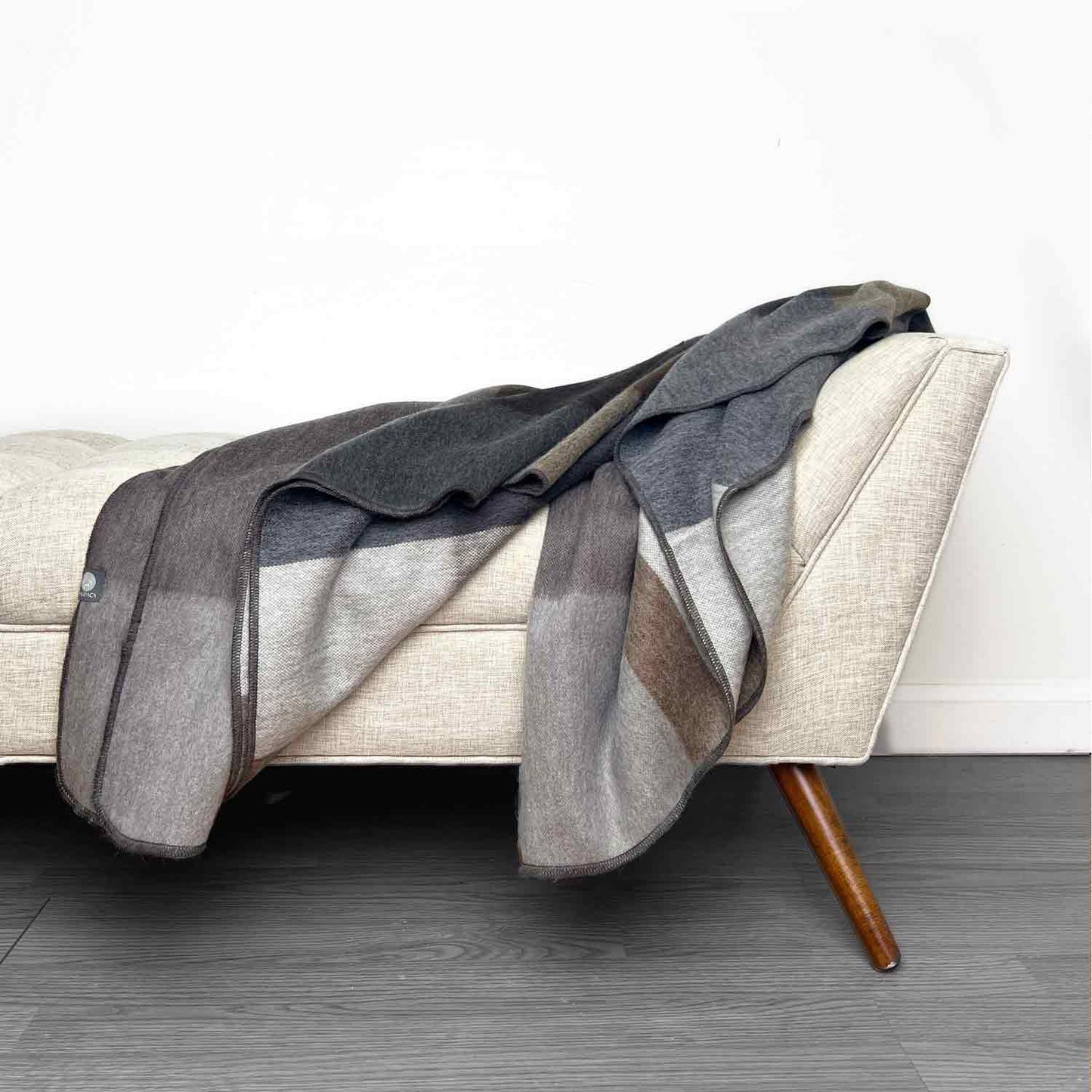 Alpaca Throw in Woodland from Shupaca Alpaca
