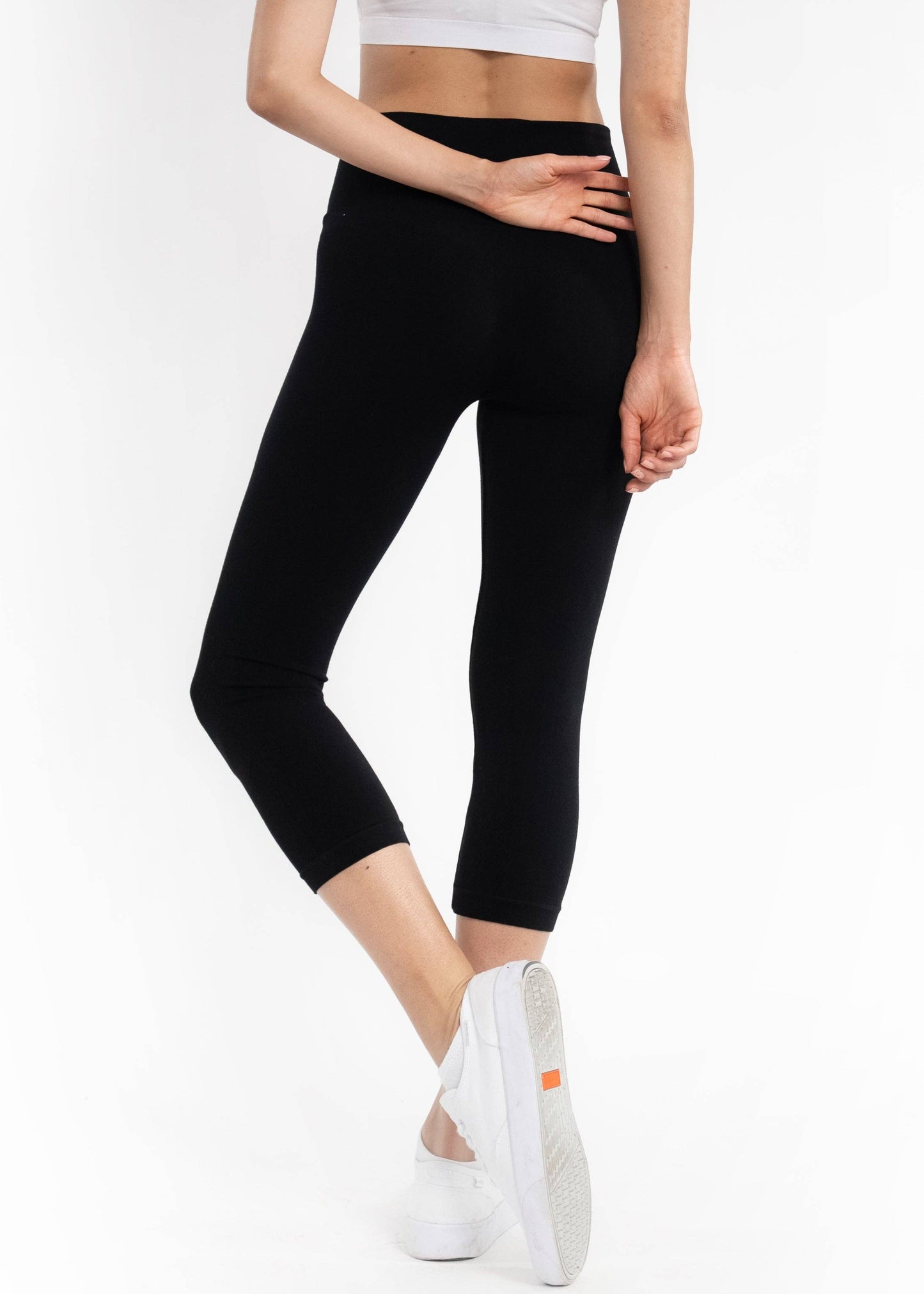 High Waist Crop (3/4) Leggings by Elietian