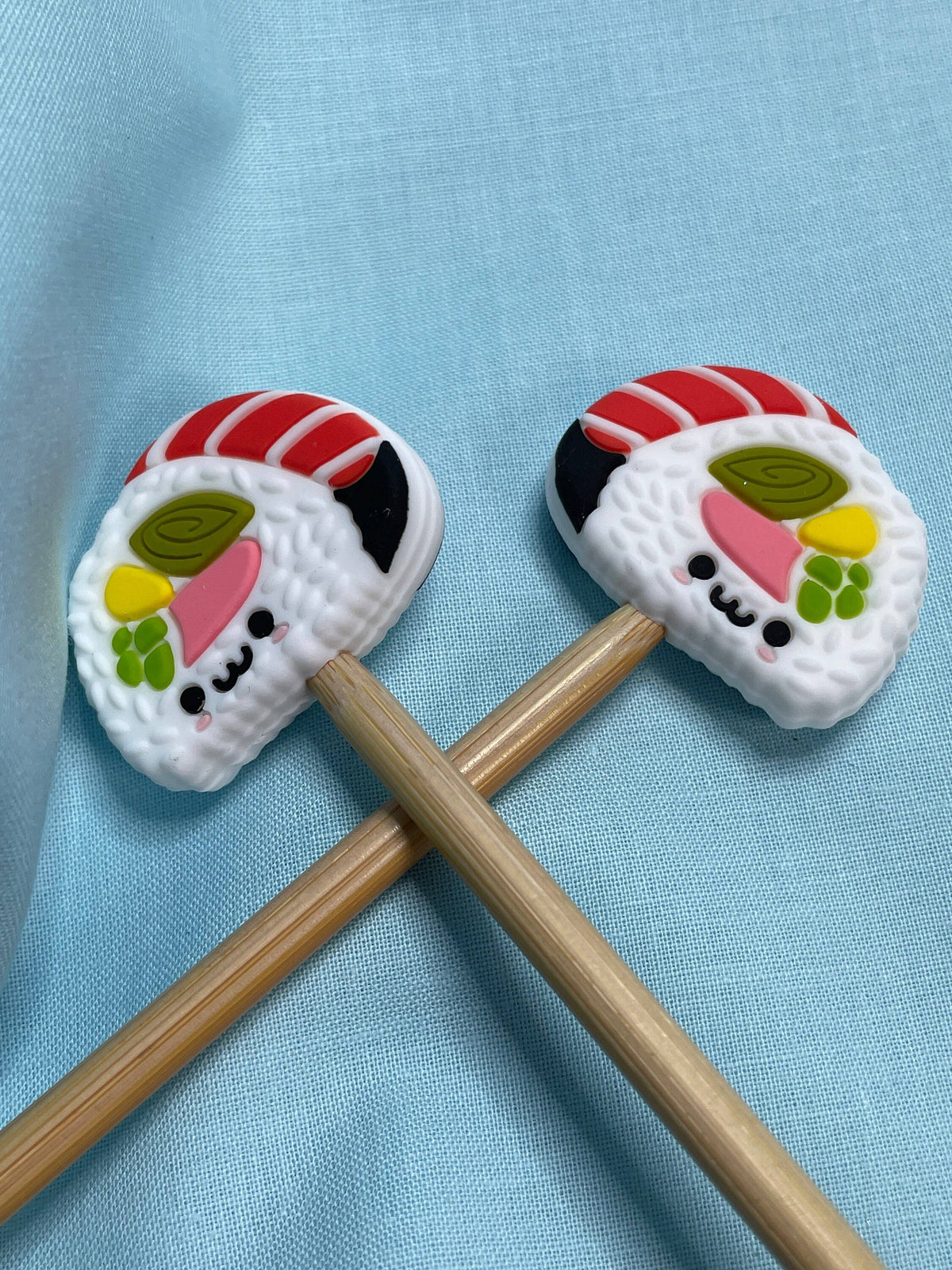 Sushi Roll Sashimi Stitch Stoppers from Comma Craft Co - Maine Yarn & Fiber Supply