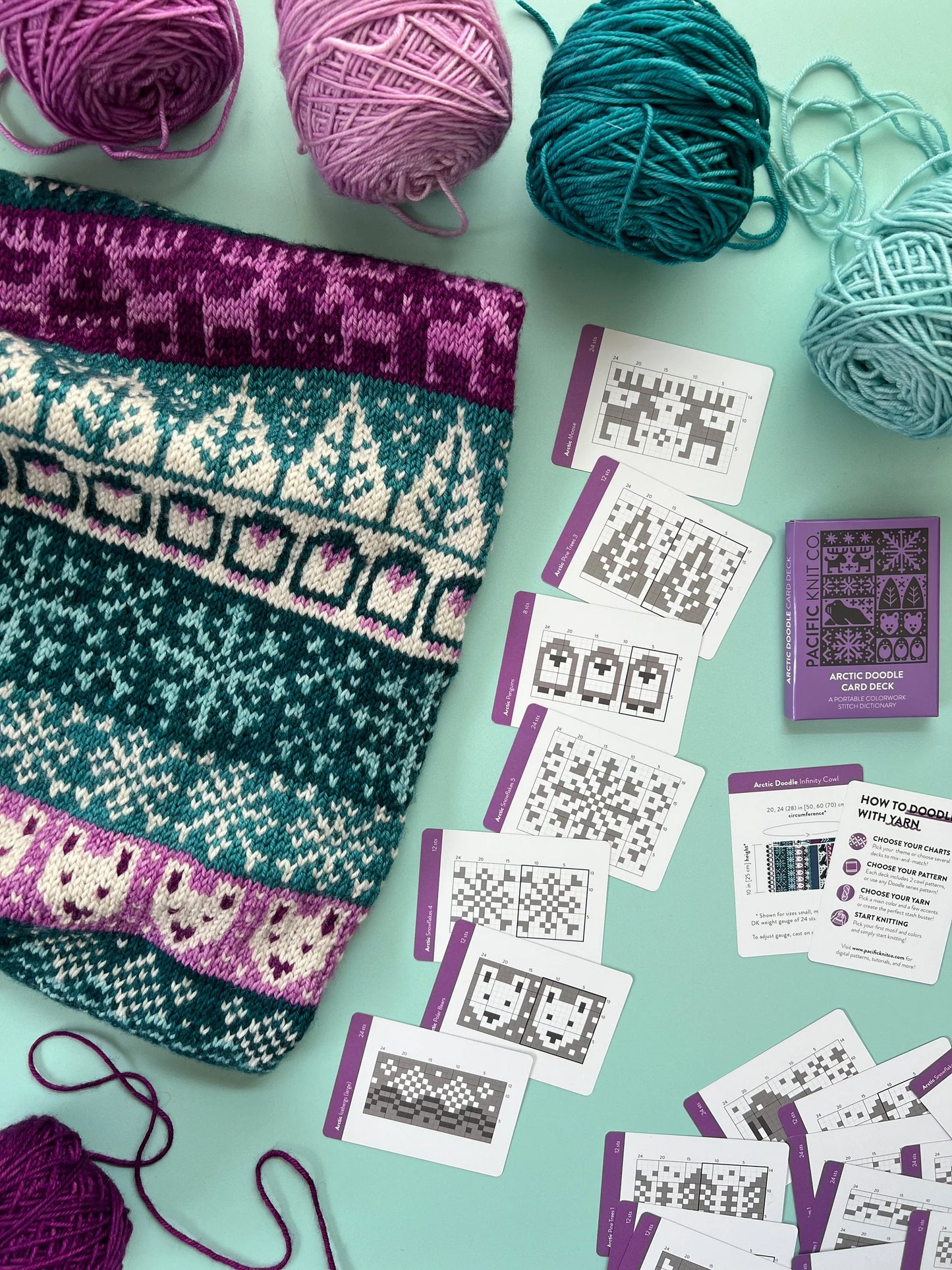 Arctic Doodle Card Expansion Deck by Pacific Knit Co.