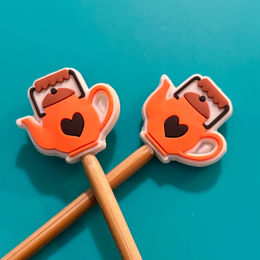 Tea Pot Stitch Stoppers from Comma Craft Co