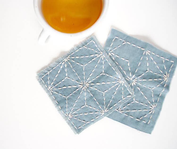 Sashiko Coaster Kit by WE GATHER