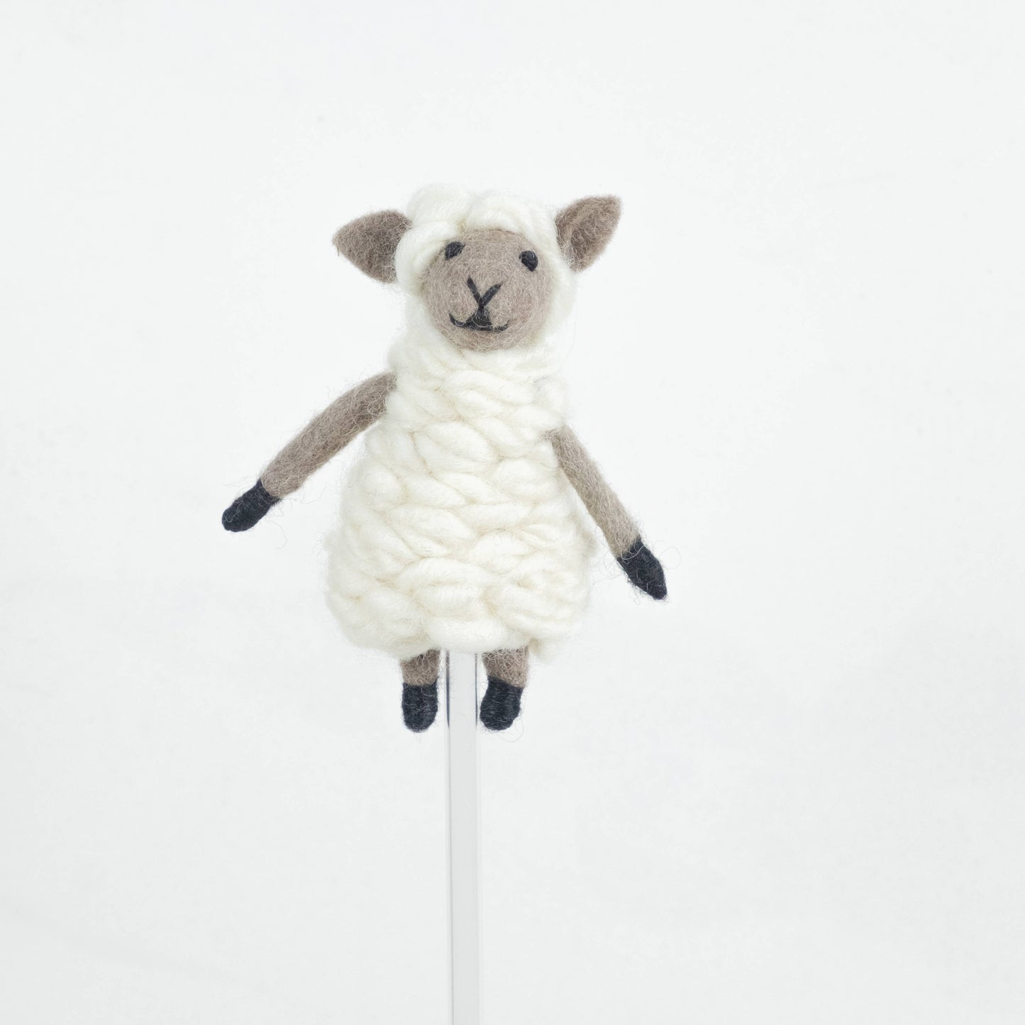 Sheep Felt Finger Puppets by The Winding Road