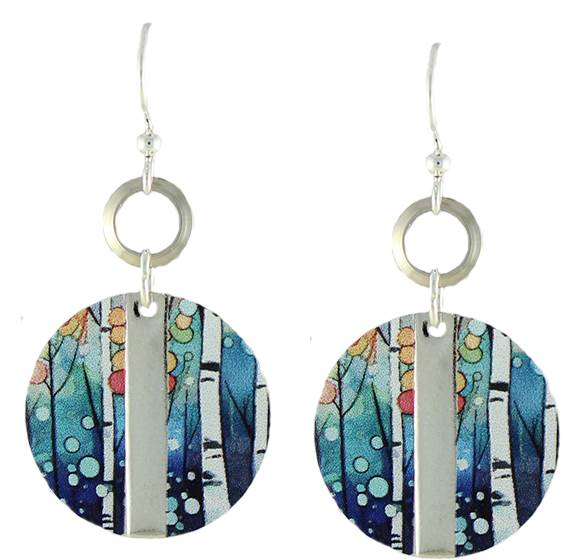 Birch Forest Earrings by Earth Dreams Jewelry