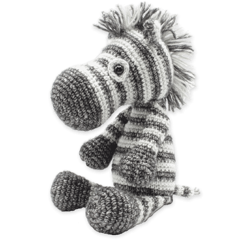 Dirk Zebra Crochet Kit from Hardicraft