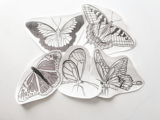 Butterfly Stick & Stitch Pack by Embroider Me Wicked
