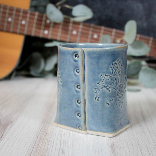 Blue Floral Mug from Colleen Deiss Designs
