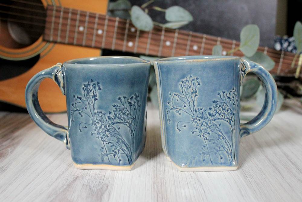 Blue Floral Mug from Colleen Deiss Designs