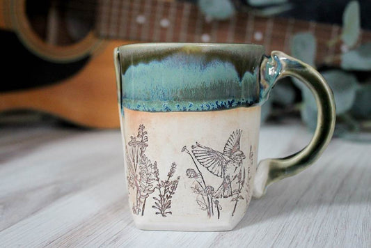 Green Bird Mug from Colleen Deiss Designs