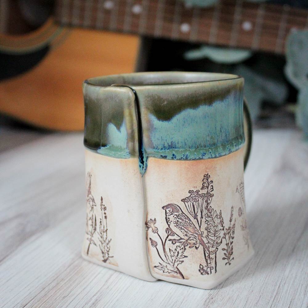 Green Bird Mug from Colleen Deiss Designs