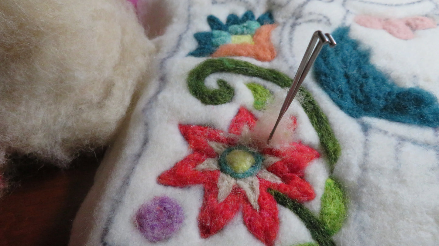 Garden Gnome Tapestry Felting Kit by The Felting Studio (Neysa Russo)