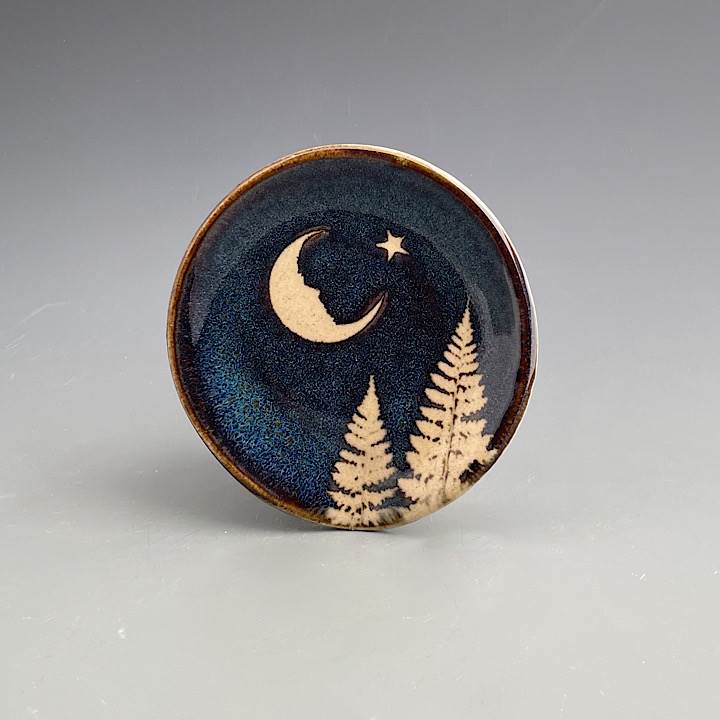 Spoonrest or Small Nibbles Dish by Kaleidoscope Pottery