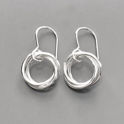 Small Love Knot Earrings by Cullen Jewelry Design
