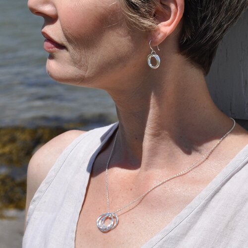 Small Love Knot Earrings by Cullen Jewelry Design