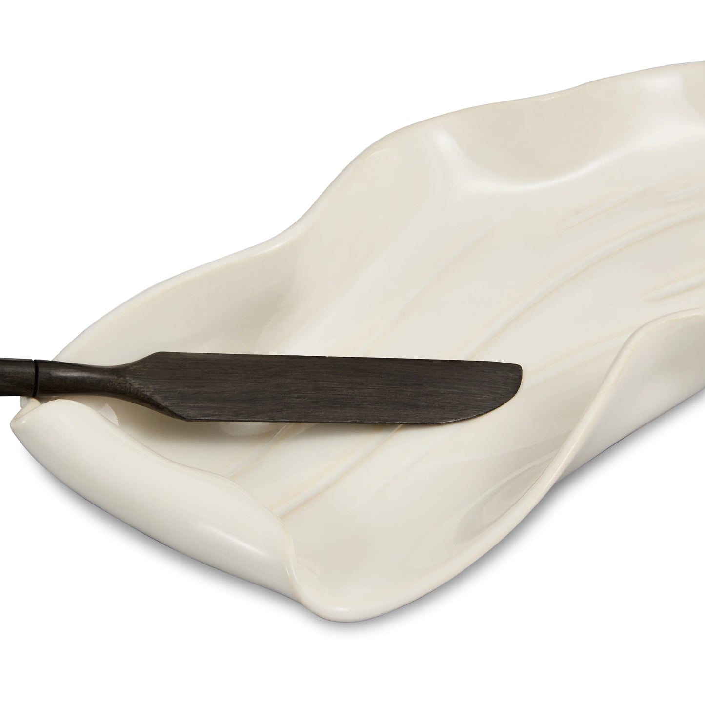 Butter Dish with Rosewood Spreader from Hilborn Pottery Design