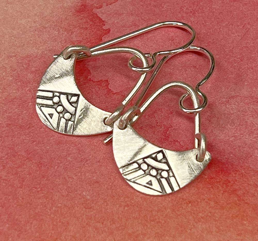 Deco Peak Sterling Silver Earrings by Sprig & Sparrow Jewelry