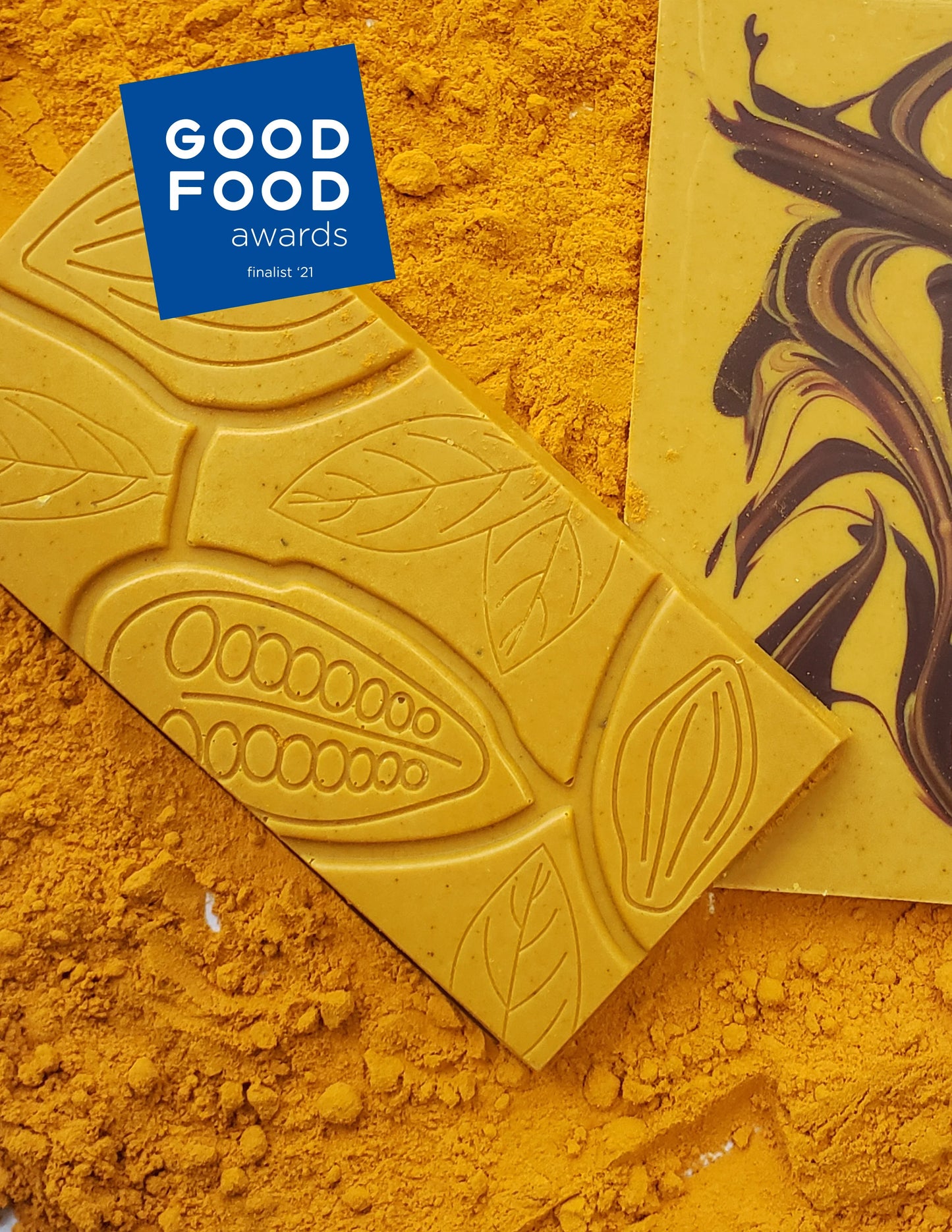Turmeric Swirl Bar by BOHO Chocolate