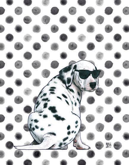 Indognito Greeting Card (blank inside) by Shawn Braley Illustration