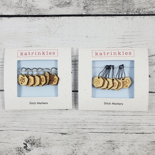 Cast On Counting Numbers Stitch Marker Set by Katrinkles - Maine Yarn & Fiber Supply