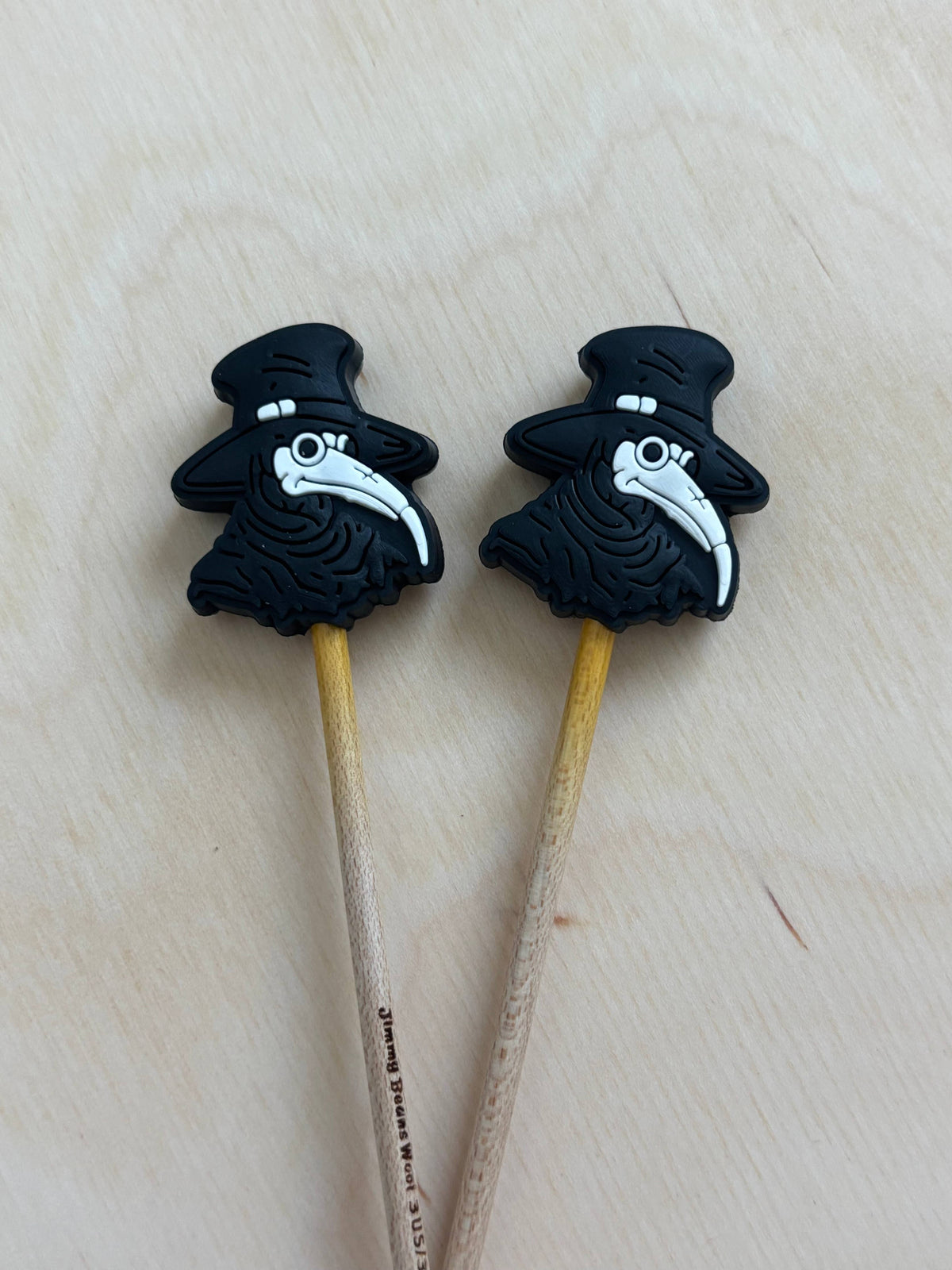Plague Doctor Stitch Stoppers from Comma Craft Co - Maine Yarn & Fiber Supply