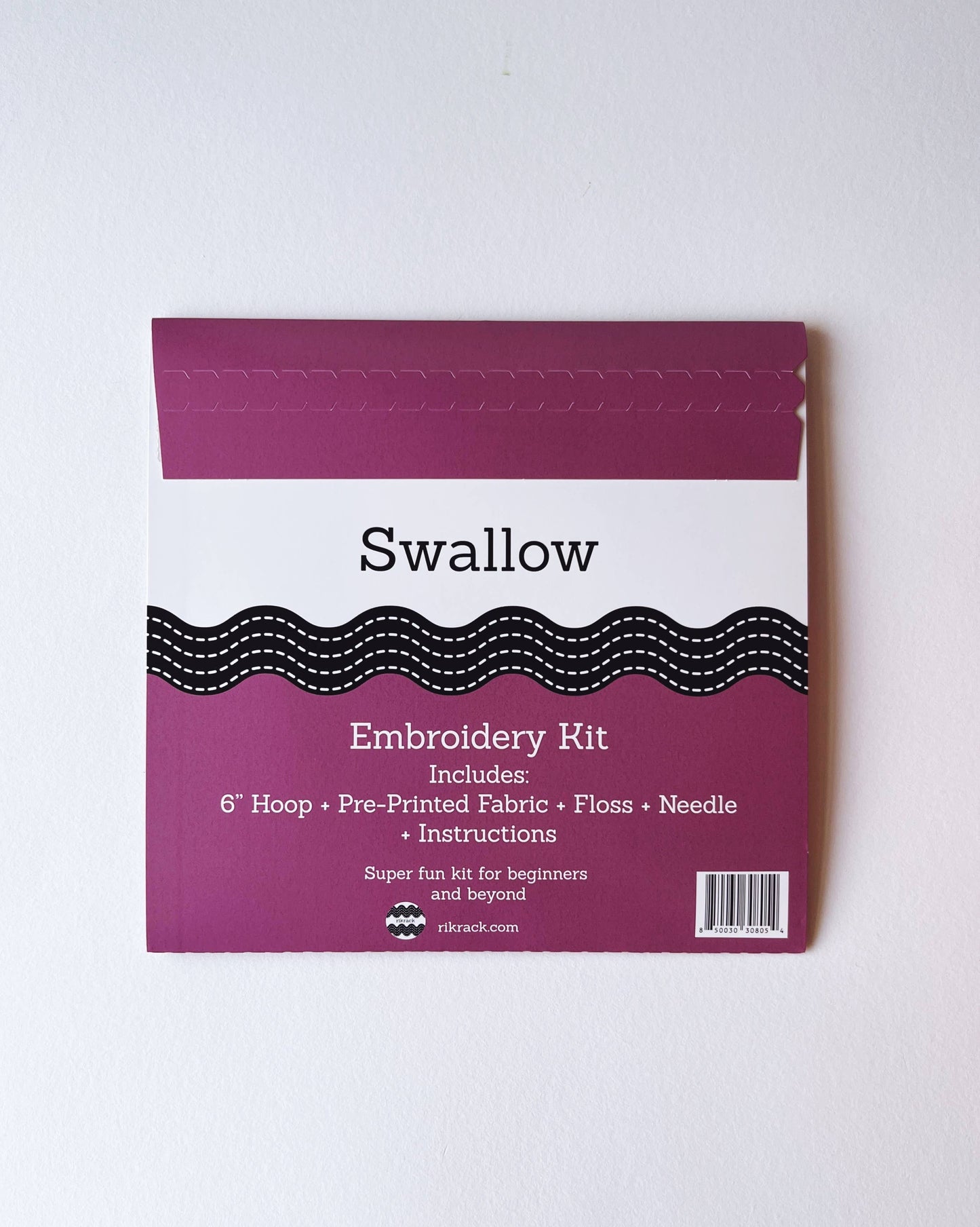 Swallow Embroidery Kit by Rikrack