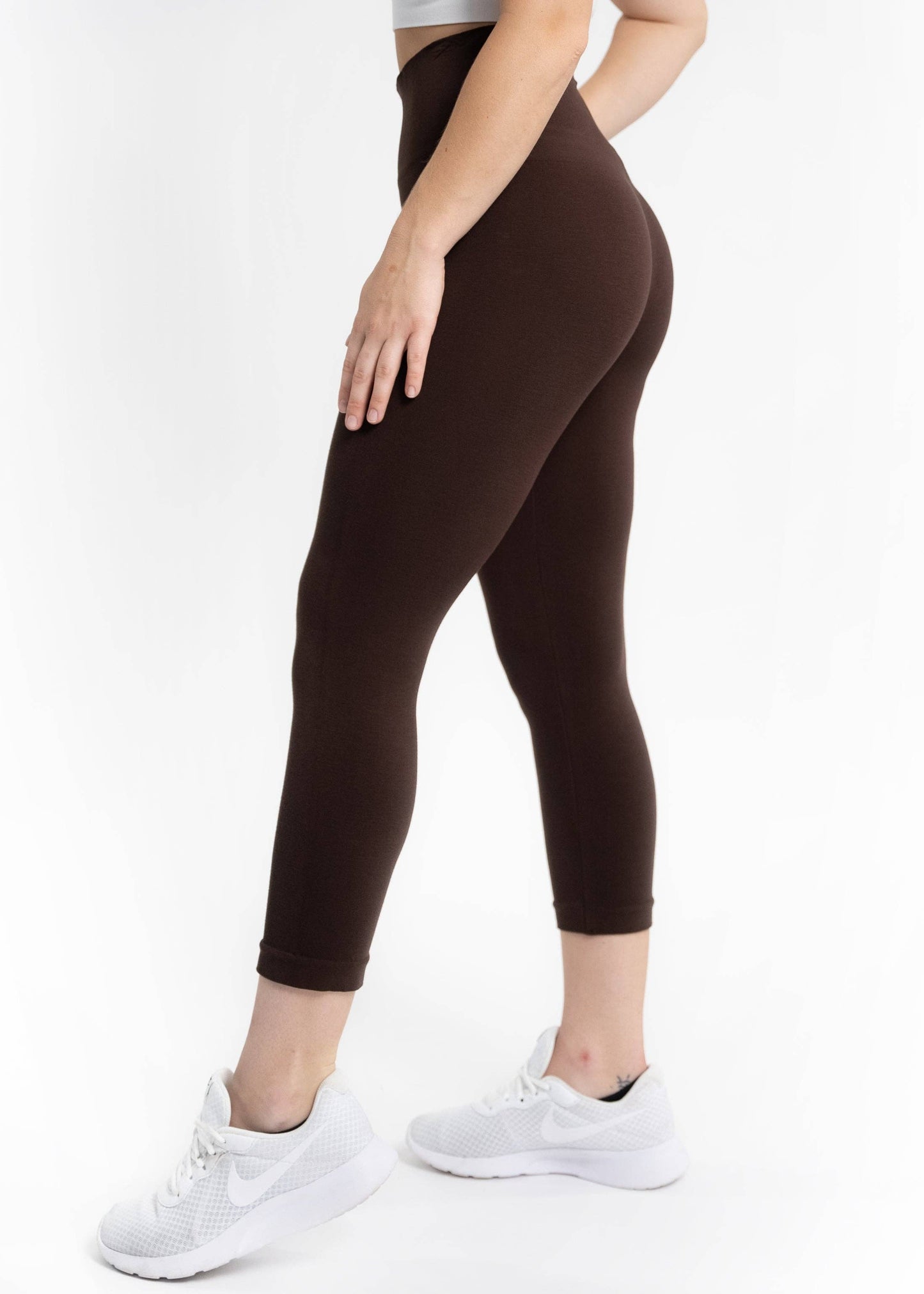 High Waist Crop (3/4) Leggings by Elietian