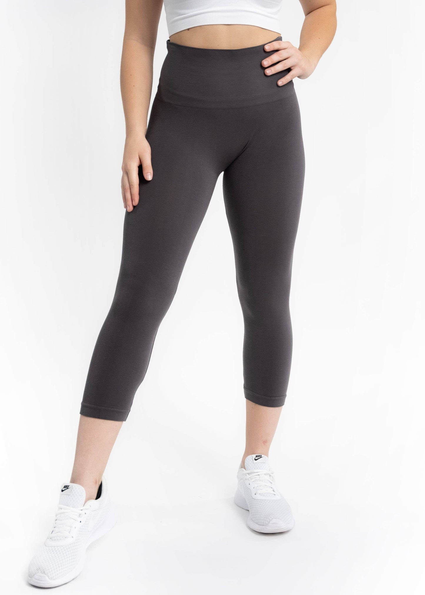 High Waist Crop (3/4) Leggings by Elietian