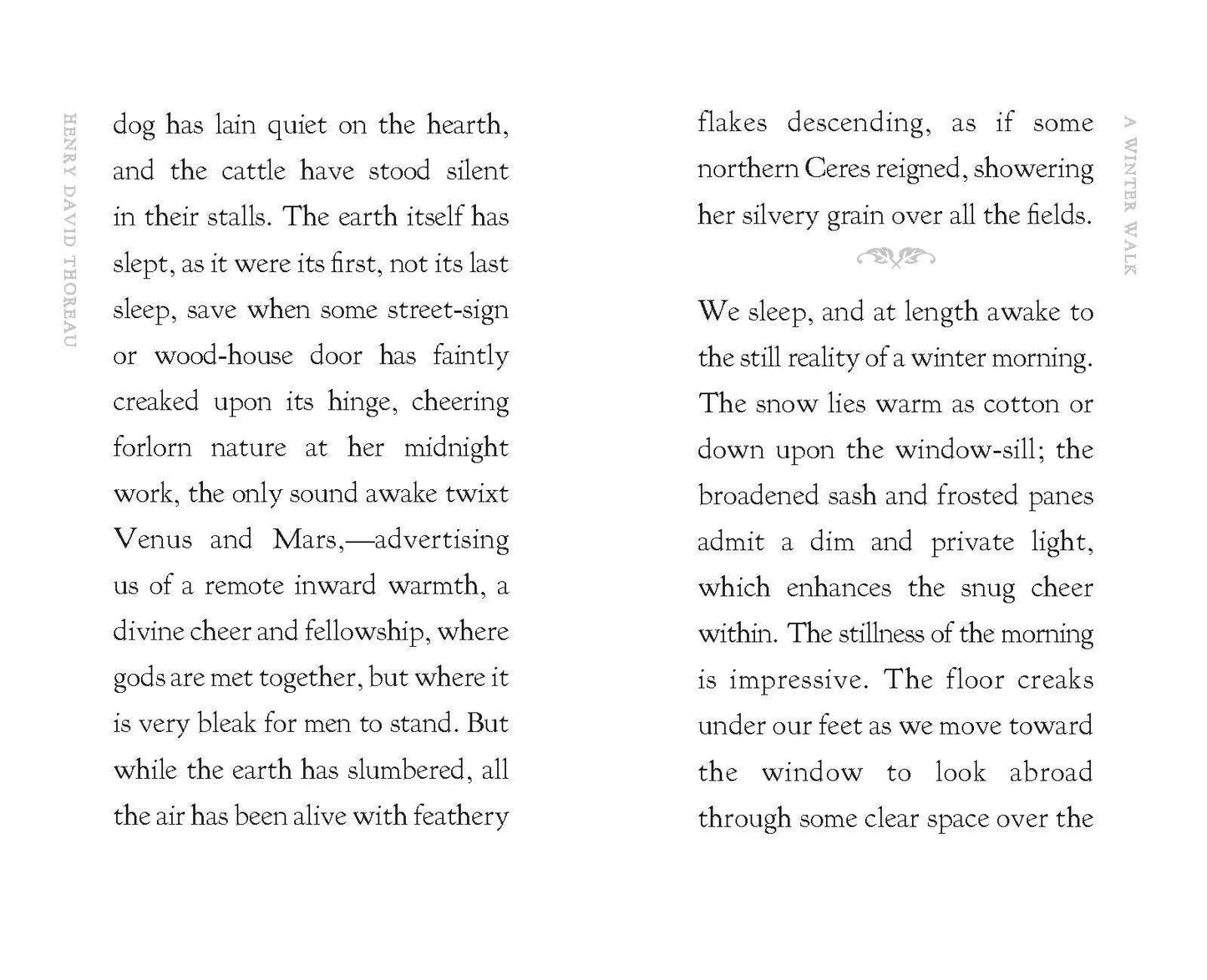 A Winter Walk by Henry David Thoreau from Applewood Books