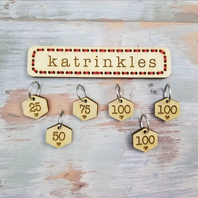 Cast On Counting Numbers Stitch Marker Set by Katrinkles