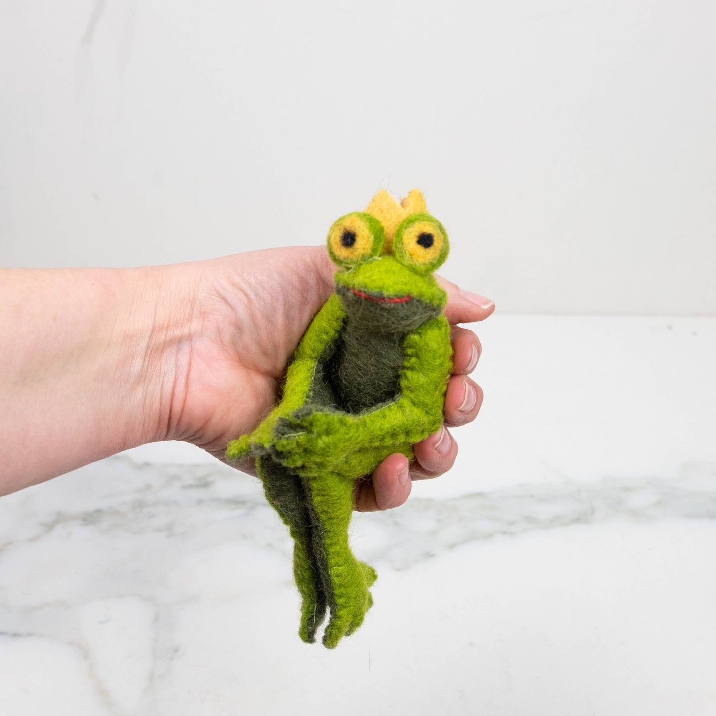 Frog Prince Felted Toy from The Winding Road