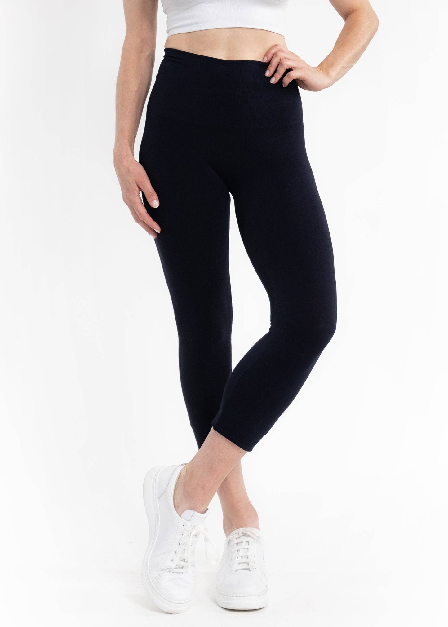 High Waist Crop (3/4) Leggings by Elietian