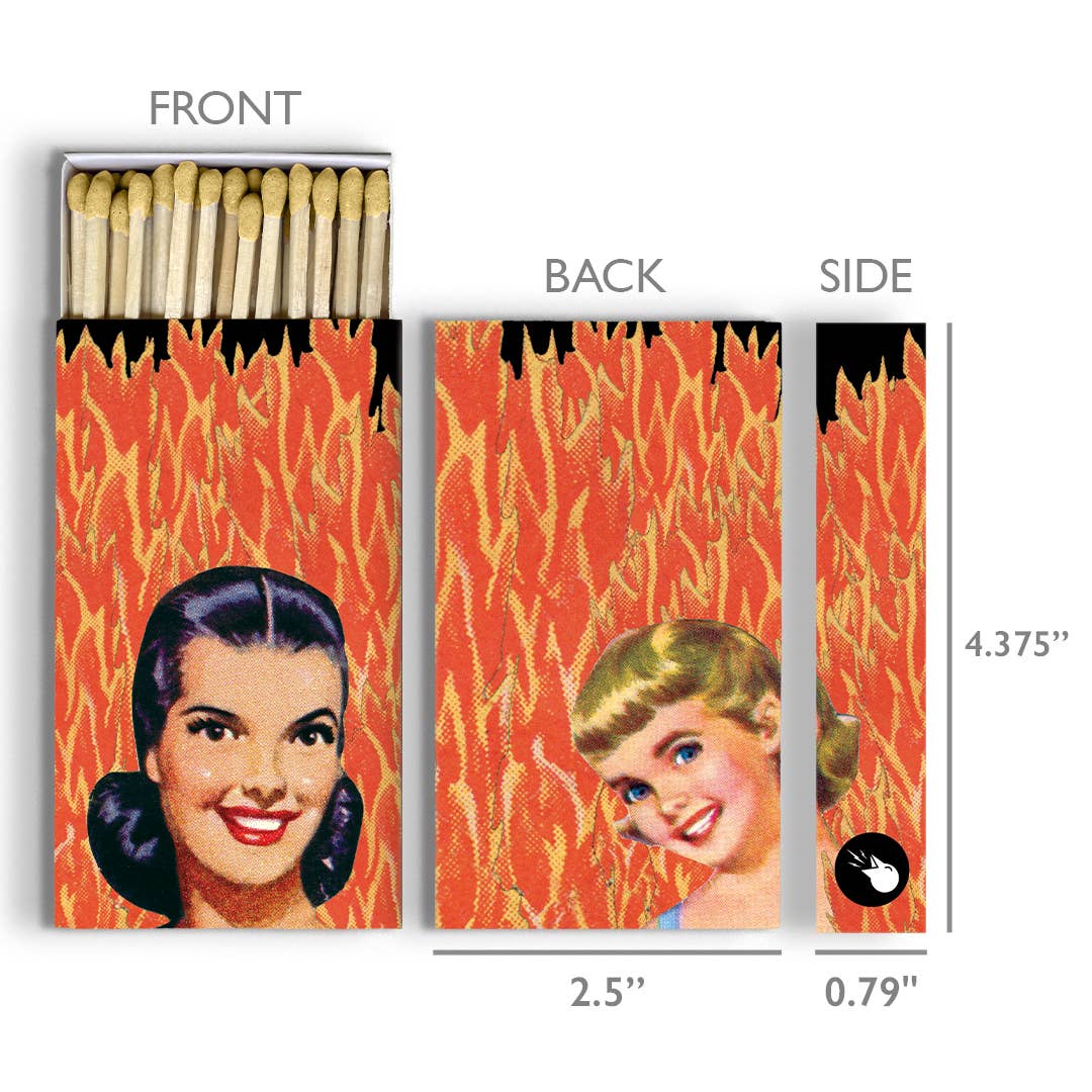 Fire Ladies Matchbox by The Mincing Mockingbird