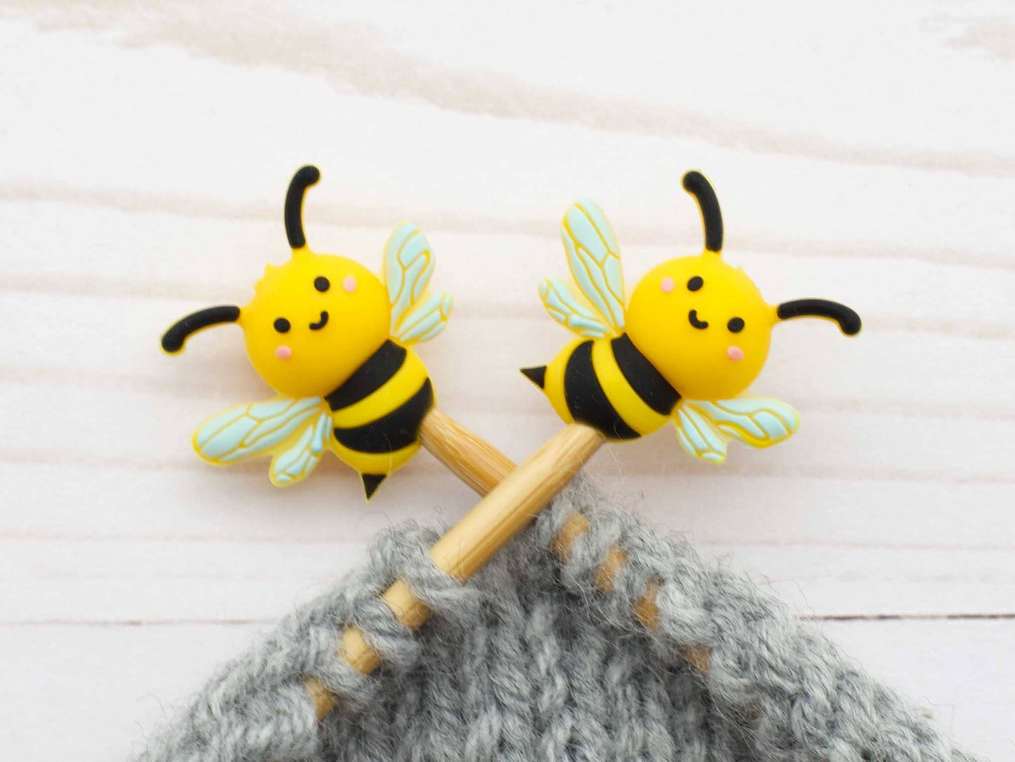 Bumble Bee Stitch Stoppers from Fox & Pine Stitches