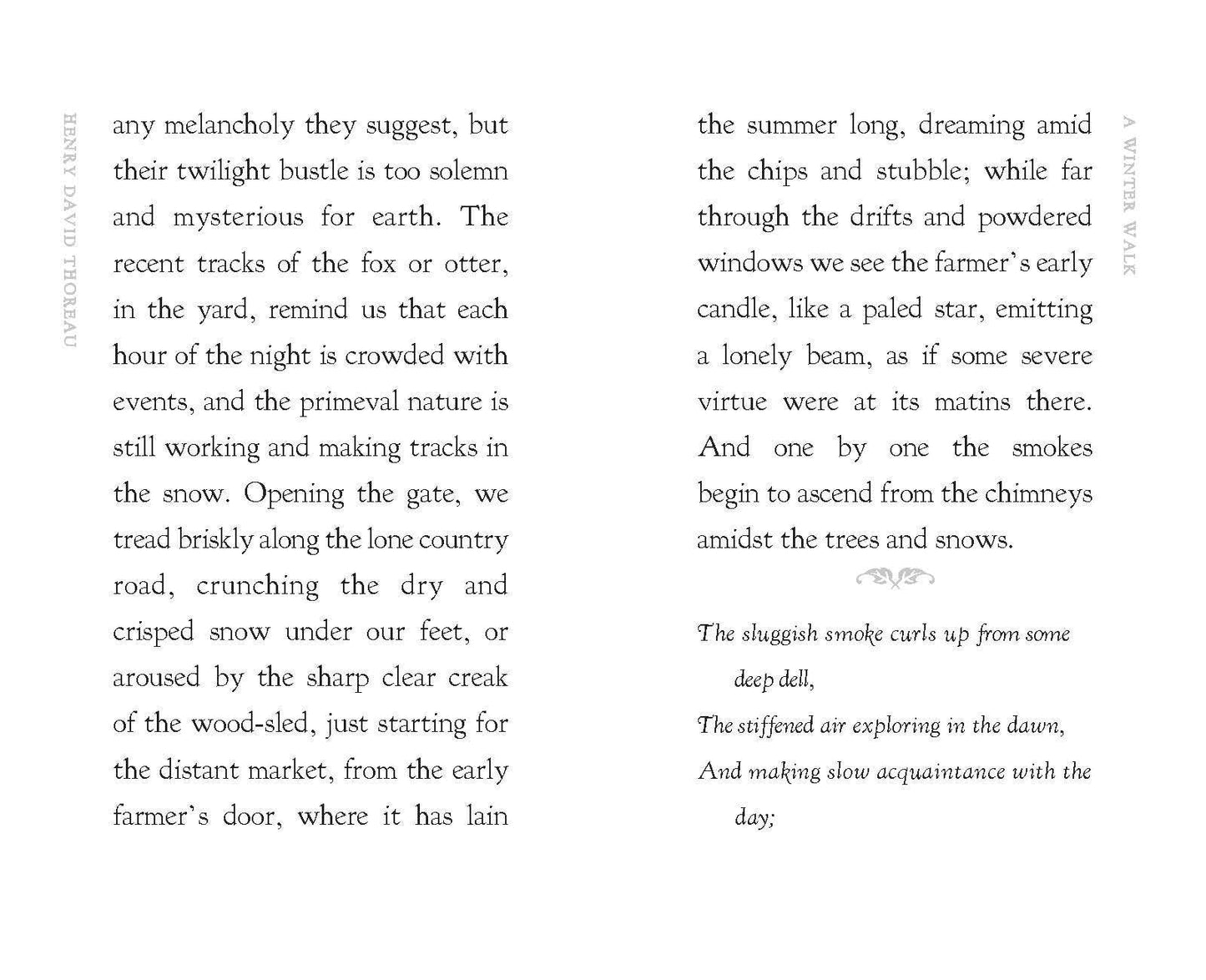 A Winter Walk by Henry David Thoreau from Applewood Books
