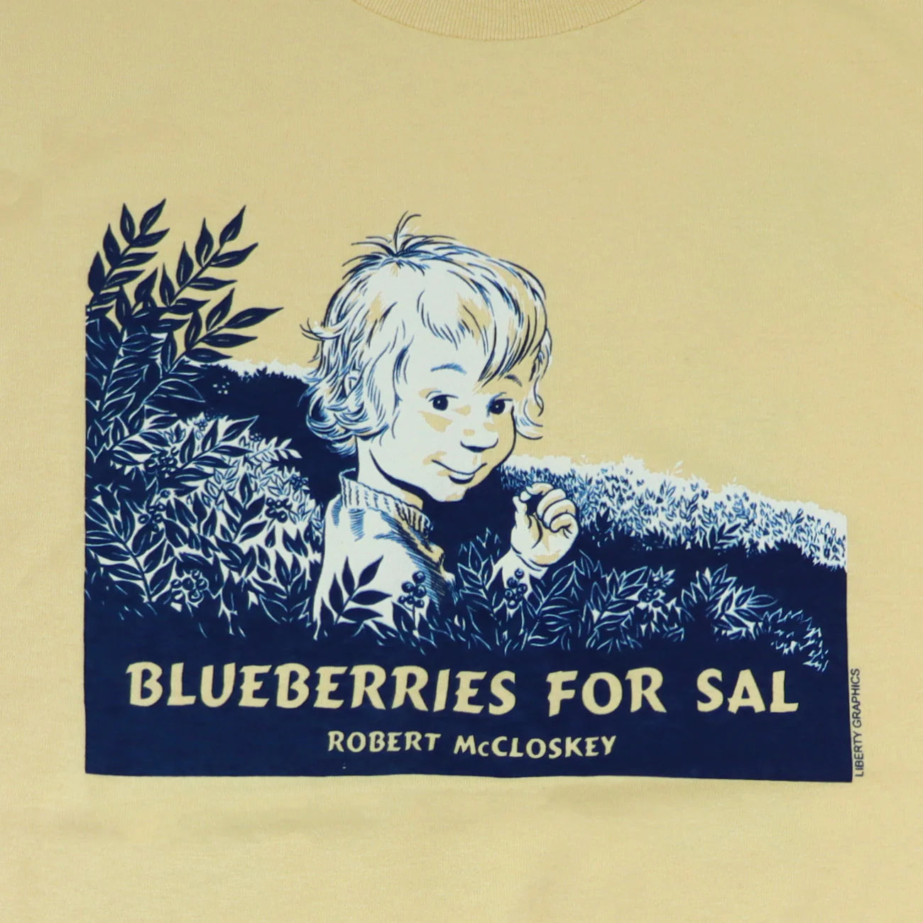 Blueberries for Sal Maize Adult Unisex T-Shirt by Liberty Graphics