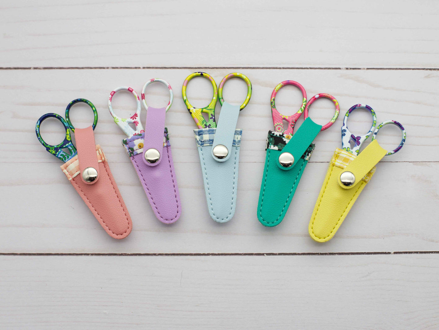 Colorful Scissors & Sheaths from Fox & Pine Stitches